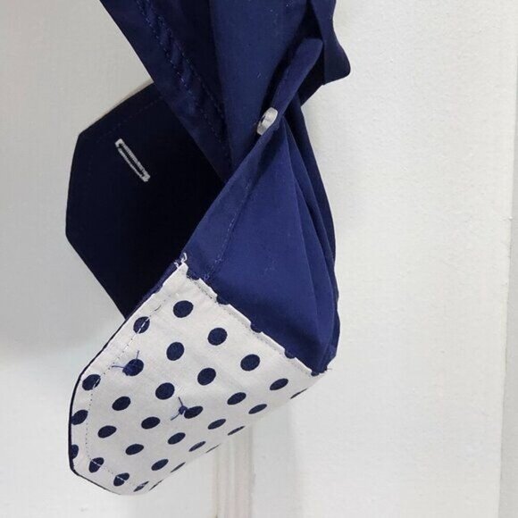 Banana Lemon Long Sleeve Buttoned Dress Shirt - Blue - Medium - Picture 9 of 11